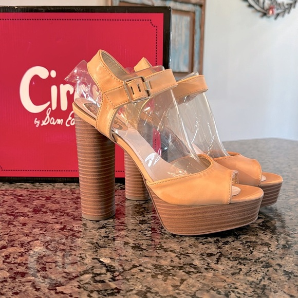 Sam Edelman Cosmo Naked open toe heel NIB 8.5 - Picture 2 of 11
